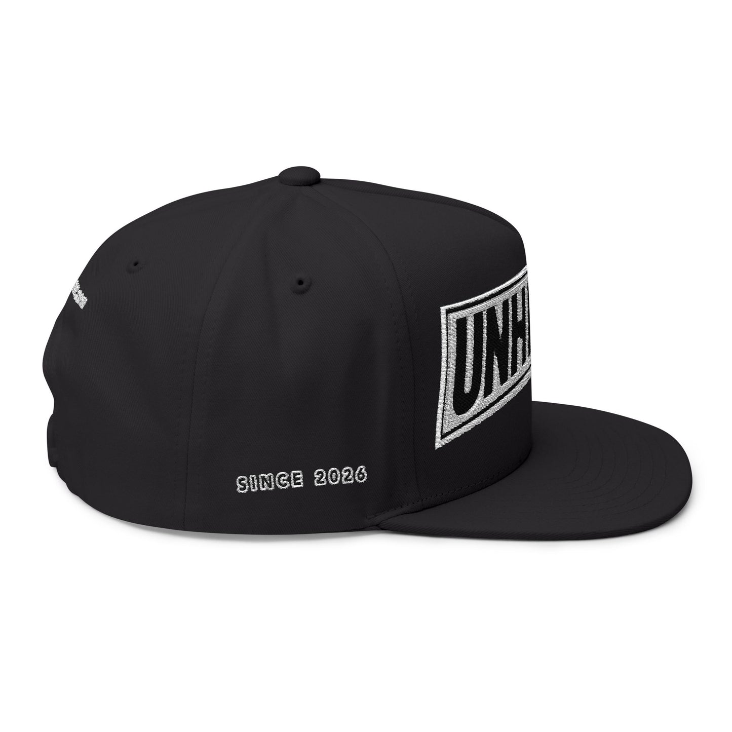 UNHINGED | UNIFORM Box Logo Snapback Flat Bill (Black)