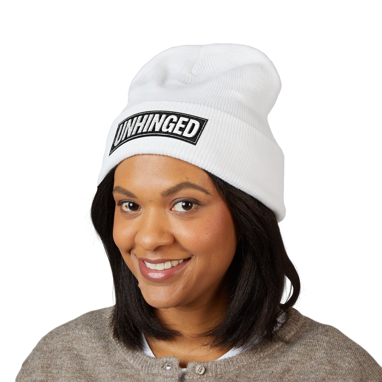 UNHINGED | Box Logo Cuffed Beanie