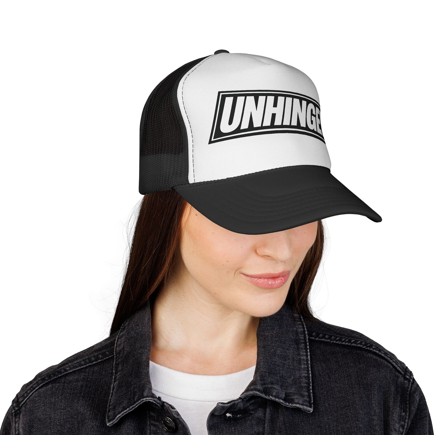 UNHINGED | Box Logo Trucker Hat