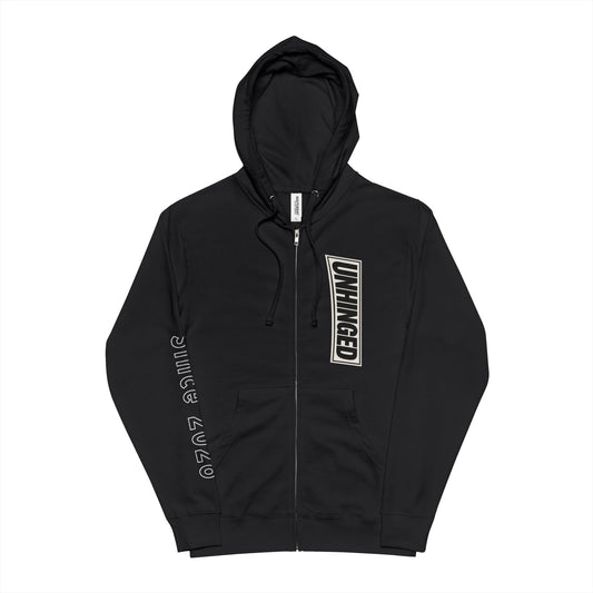 UNHINGED | Box Logo Zippered Hoodie