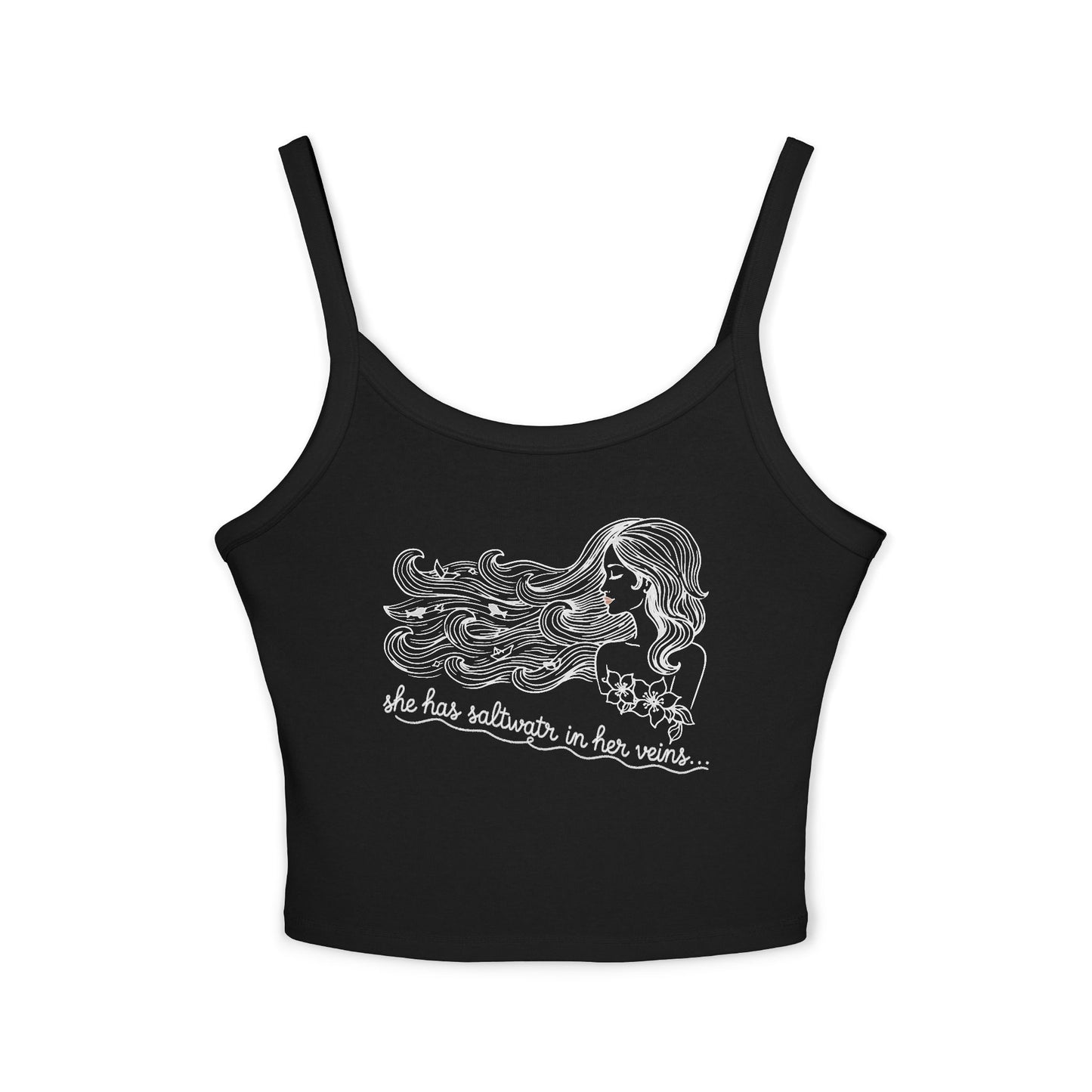 UNHINGED | Island Her Crop Tank — “Saltwater in Her Veins”