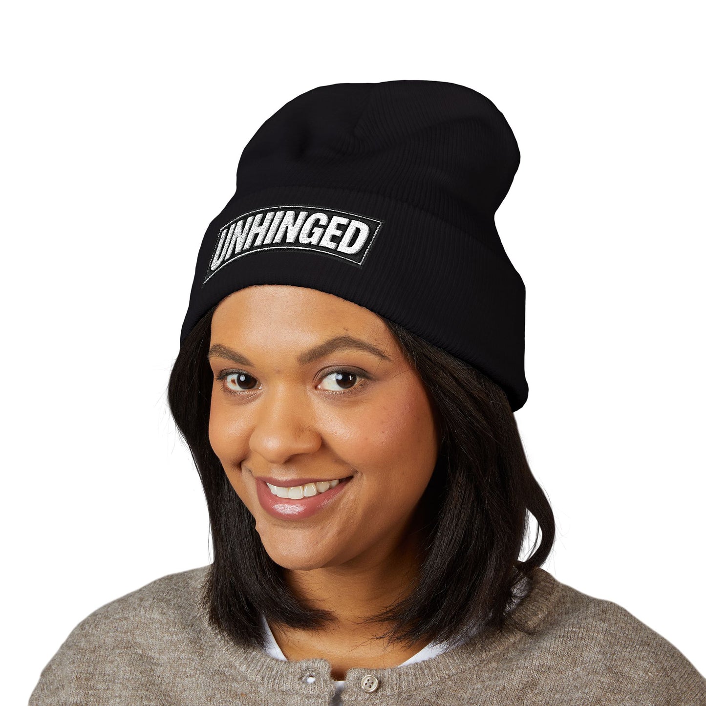 UNHINGED | Box Logo Cuffed Beanie
