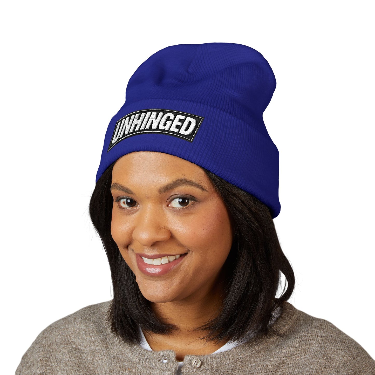 UNHINGED | Box Logo Cuffed Beanie