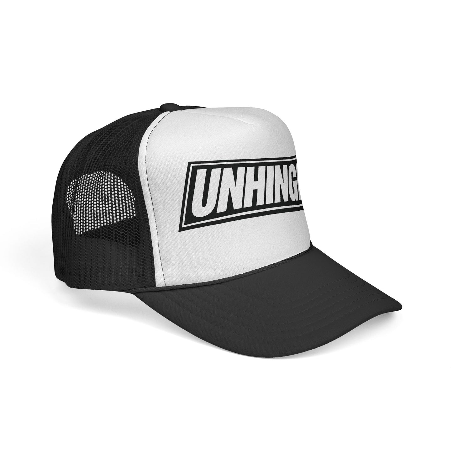 UNHINGED | Box Logo Trucker Hat