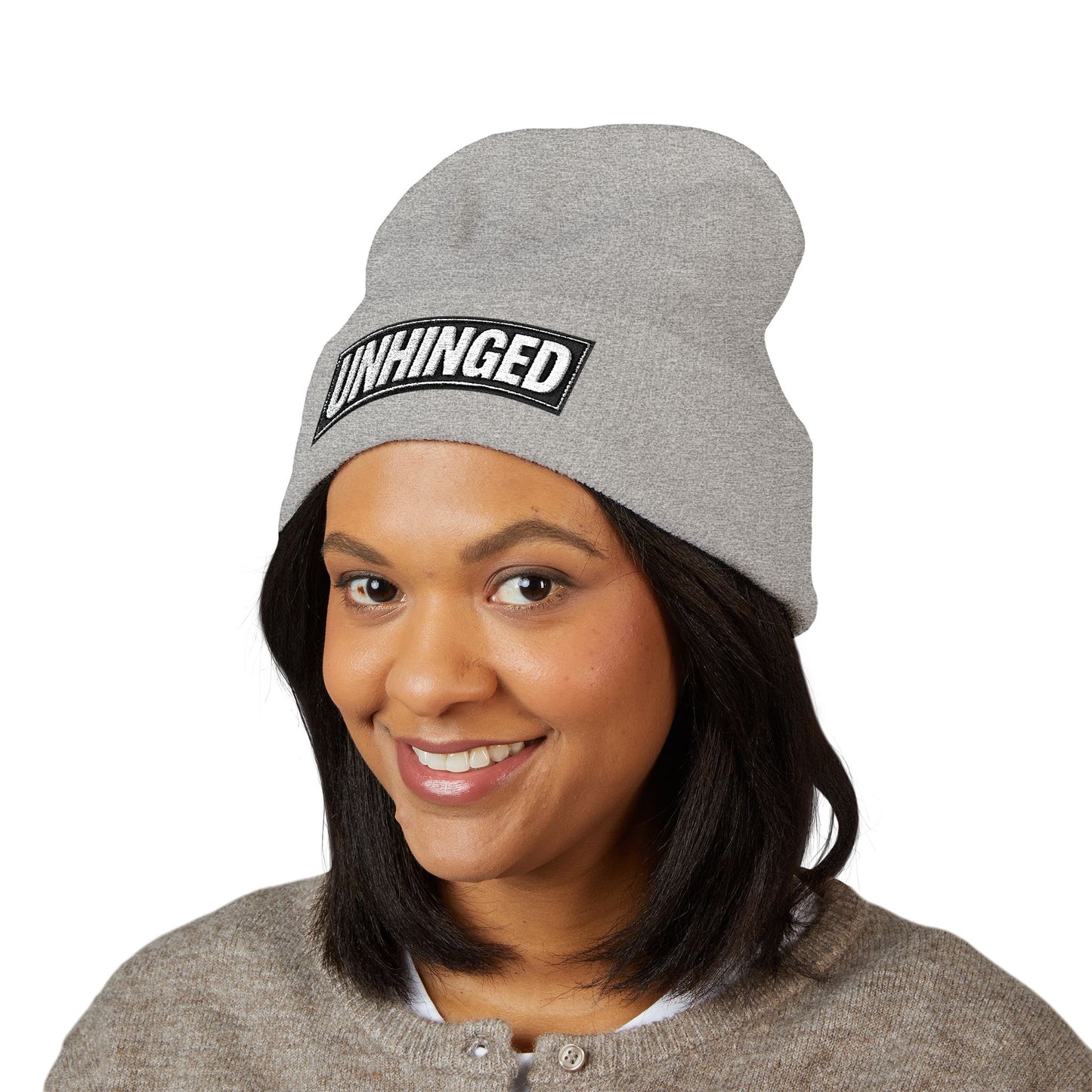 UNHINGED | Box Logo Cuffed Beanie