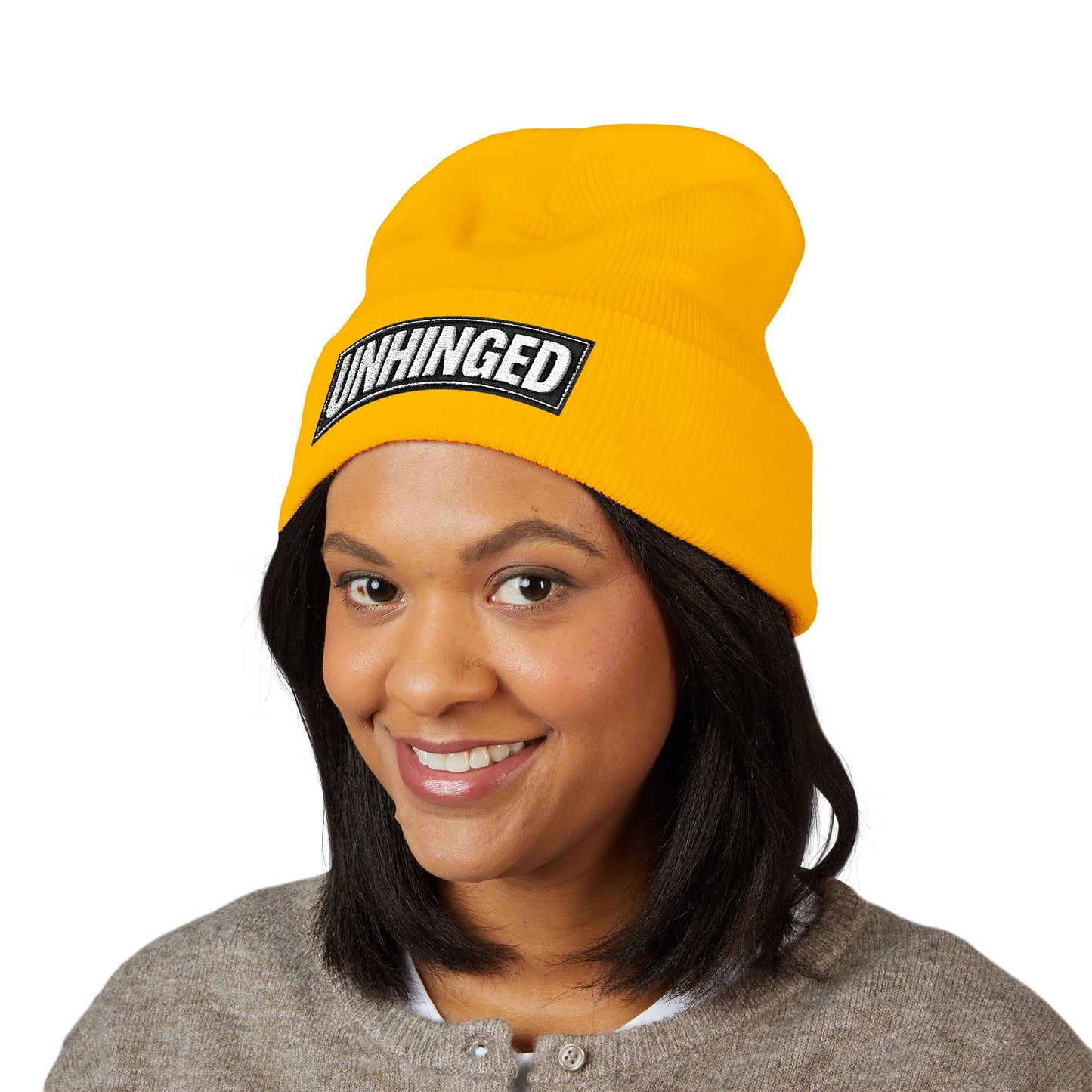 UNHINGED | Box Logo Cuffed Beanie