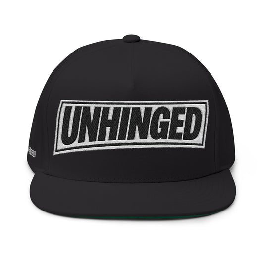 UNHINGED | UNIFORM Box Logo Snapback Flat Bill (Black)