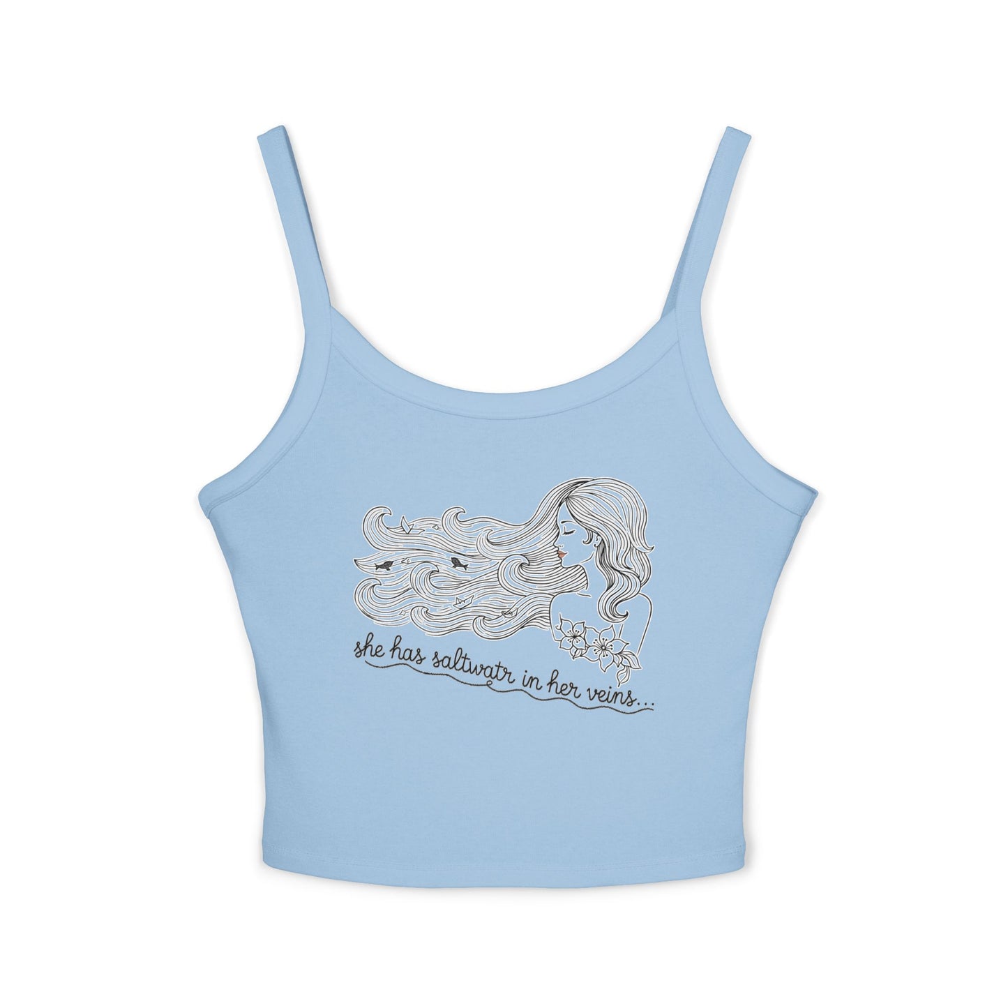 UNHINGED | Island Her Crop Tank — “Saltwater in Her Veins”