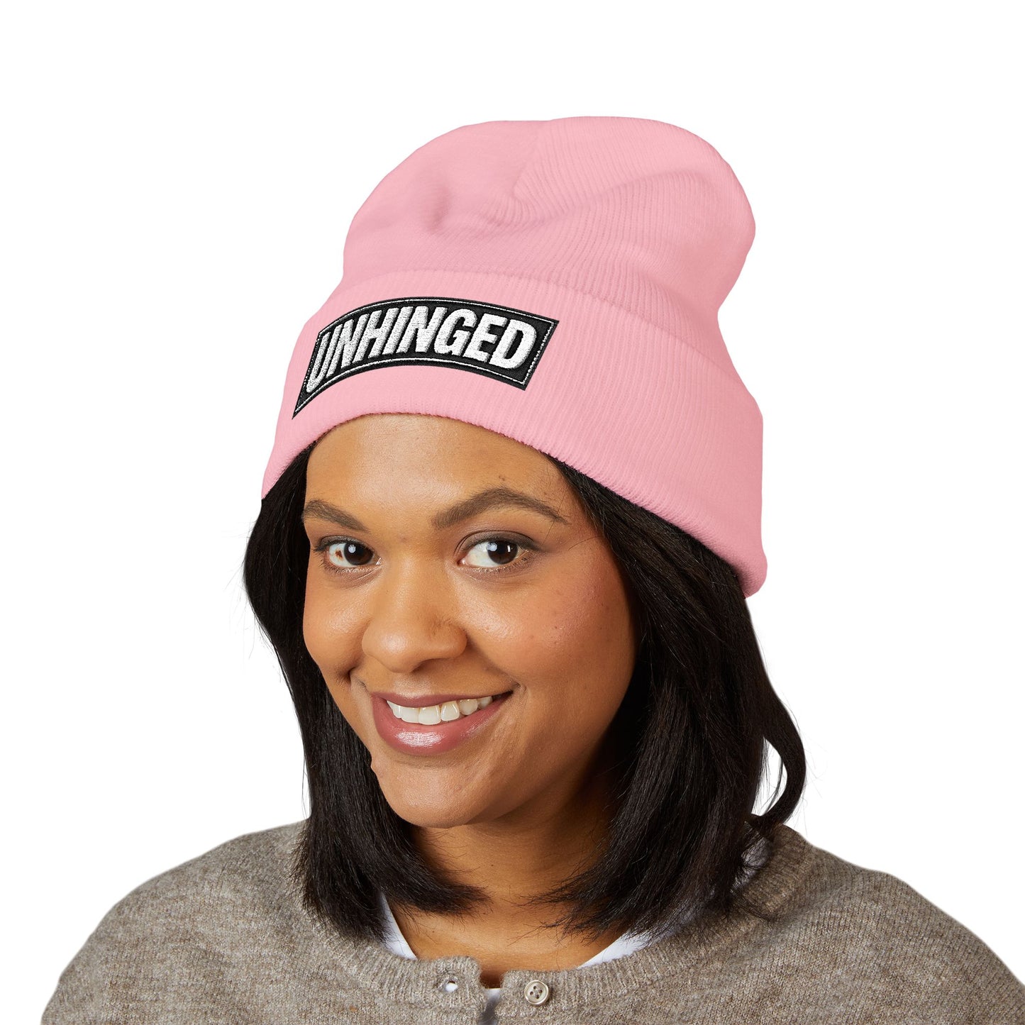 UNHINGED | Box Logo Cuffed Beanie