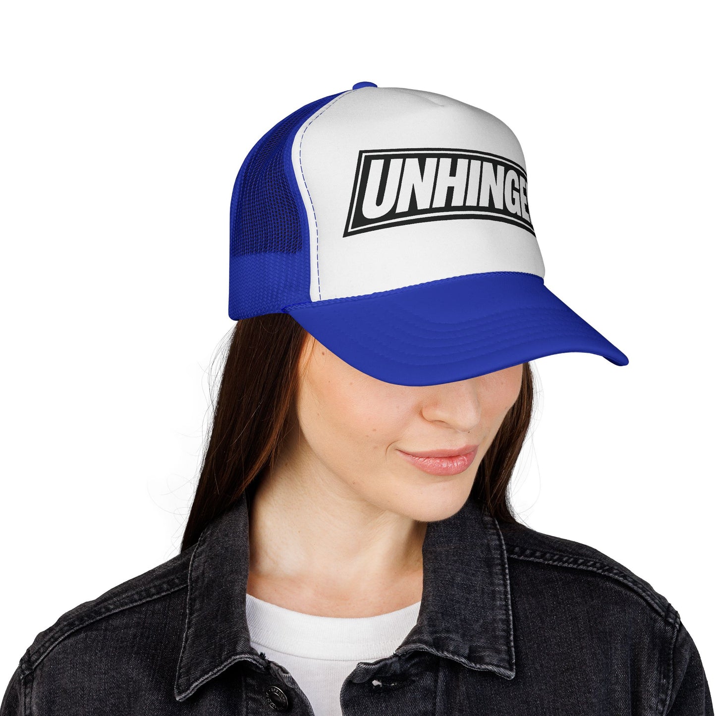 UNHINGED | Box Logo Trucker Hat