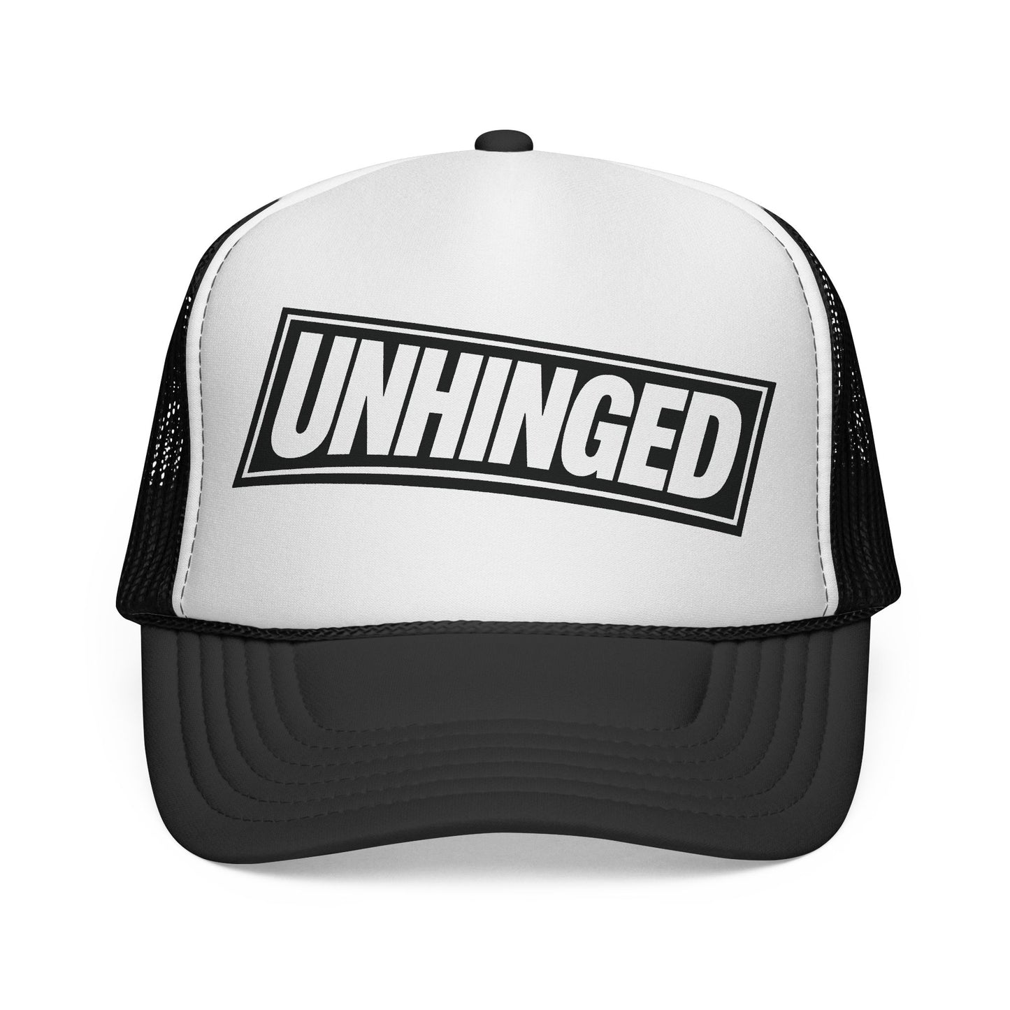 UNHINGED | Box Logo Trucker Hat