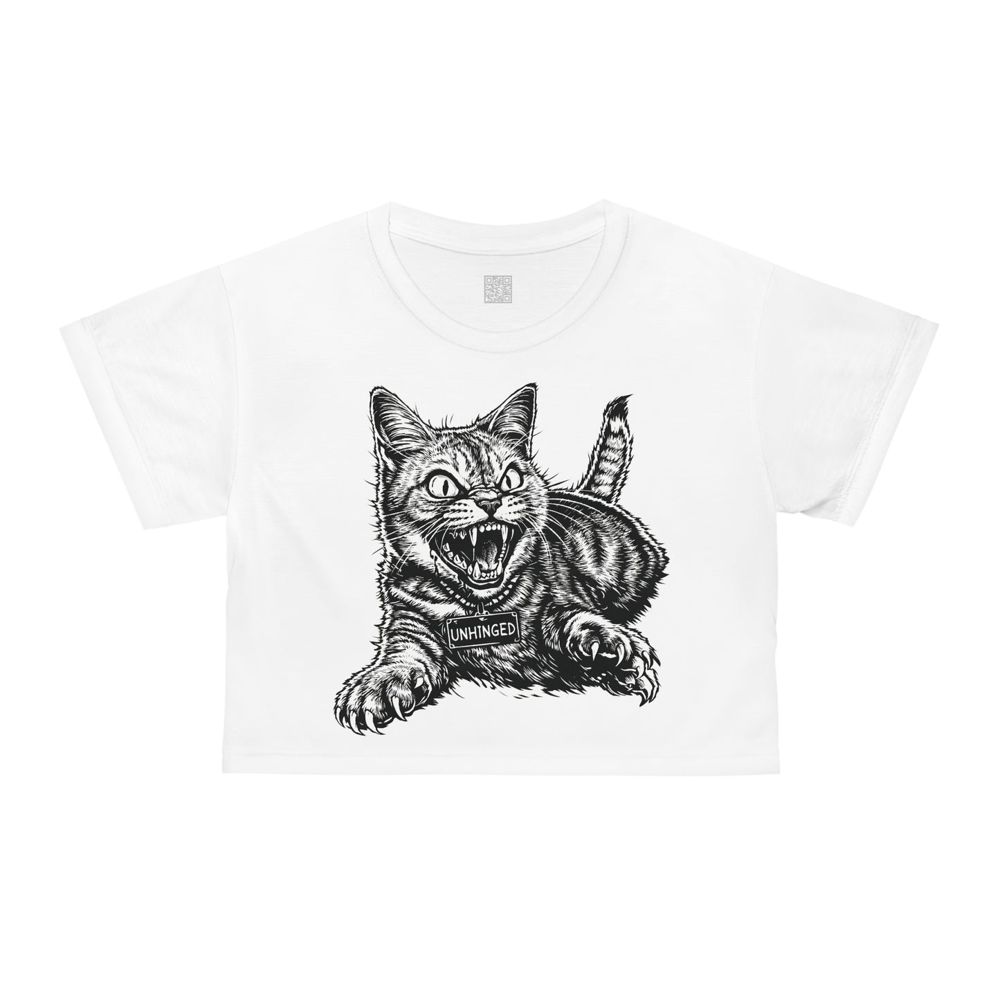 UNHINGED | Chaos Kitty Crop Tee
