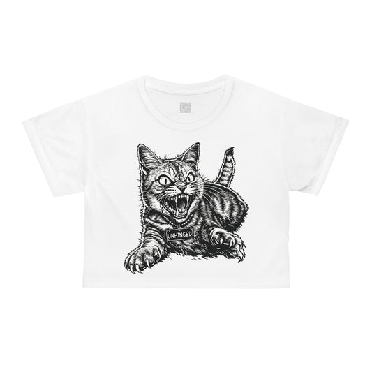 UNHINGED | Chaos Kitty Crop Tee